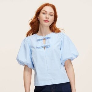 BNWT :: Kate Spade x Target :: stripe puff short sleeve blouse